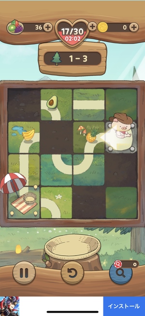 可愛いスライドパズルゲーム 子豚の道探し大冒険 の遊び方 アプリ場