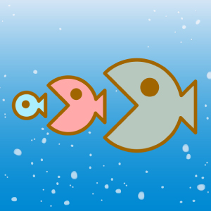 魚を食べるゲームアプリ