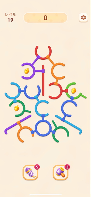 『Rotate Rings』の難しいステージ
